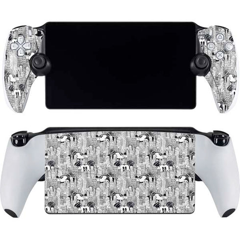 Disney Mickey Mouse Cityscape Sketch PlayStation Portal Remote Player Skin