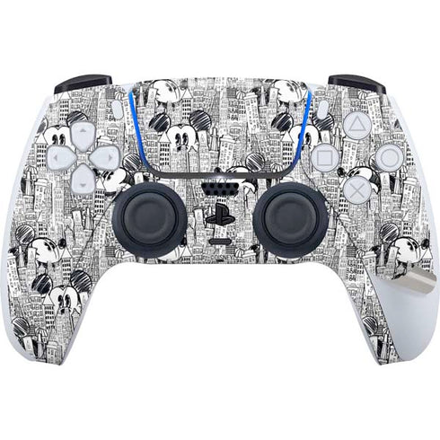 Disney Mickey Mouse Cityscape Sketch PS5 Pro Bundle Skin
