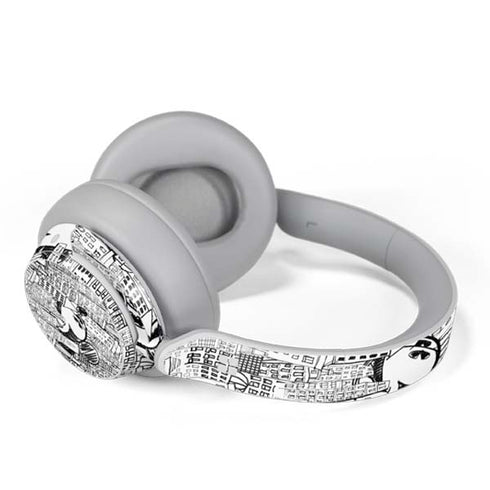 Disney Mickey Mouse Cityscape Sketch Surface Headphones Skin