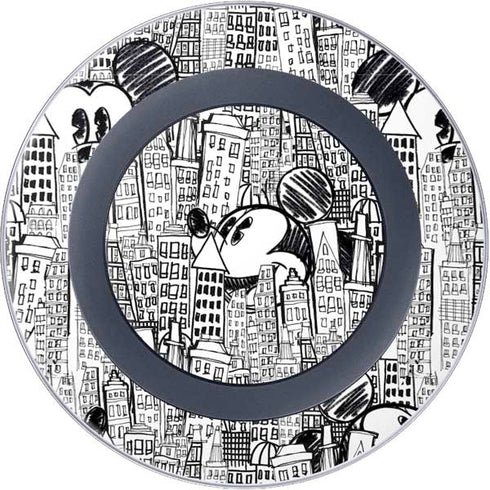 Disney Mickey Mouse Cityscape Sketch Wireless Charger Skin