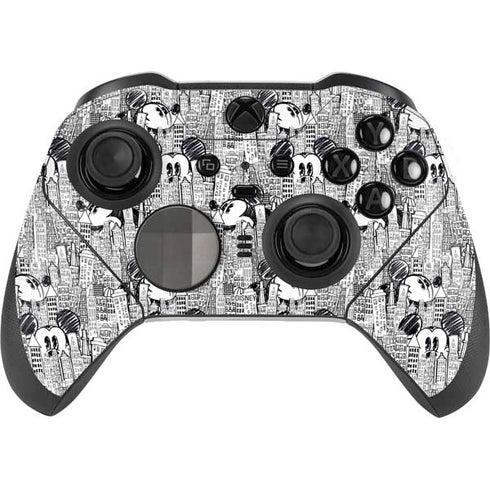 Disney Mickey Mouse Cityscape Sketch Xbox Elite Wireless Controller Series 2 Skin