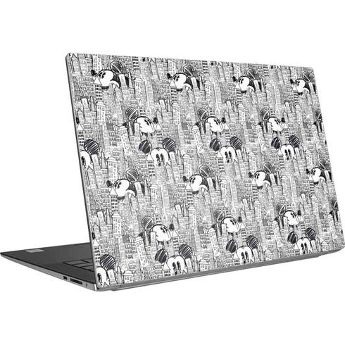 Disney Mickey Mouse Cityscape Sketch Dell XPS Skin