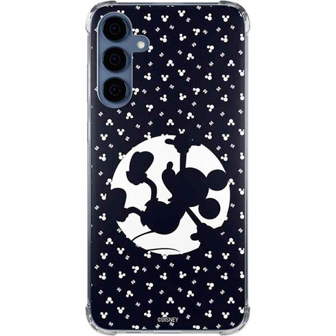 Disney Mickey Mouse Falling Silhouette Galaxy A55 5G Clear Case