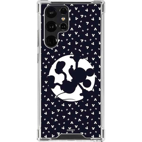 Disney Mickey Mouse Falling Silhouette Galaxy S23 Ultra Clear Case