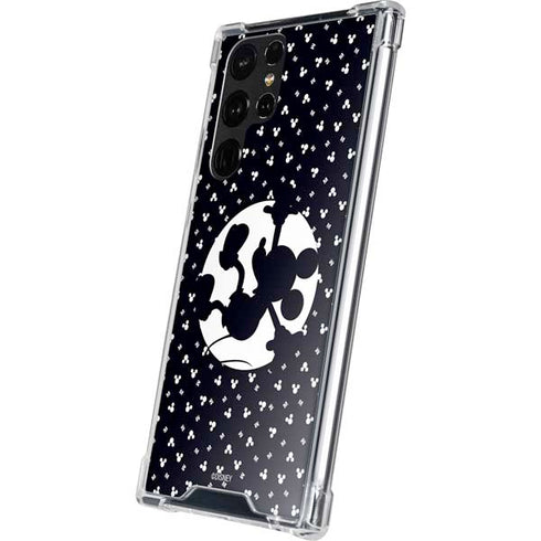 Disney Mickey Mouse Falling Silhouette Galaxy S23 Ultra Clear Case
