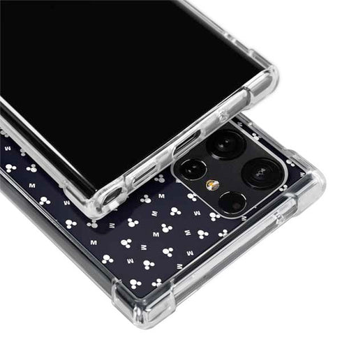 Disney Mickey Mouse Falling Silhouette Galaxy S23 Ultra Clear Case