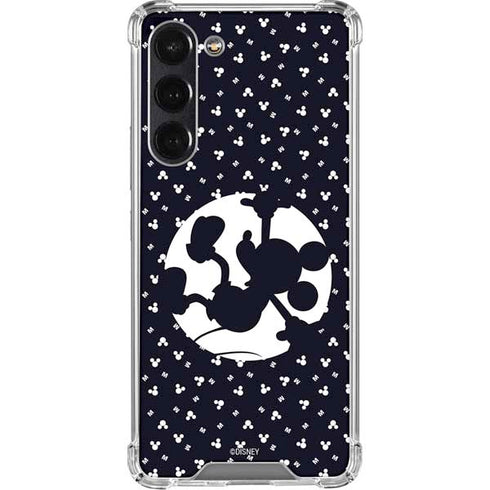 Disney Mickey Mouse Falling Silhouette Galaxy S24 FE Clear Case
