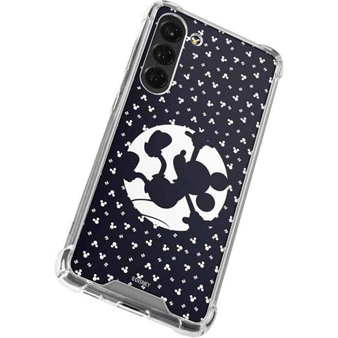 Disney Mickey Mouse Falling Silhouette Galaxy S24 FE Clear Case