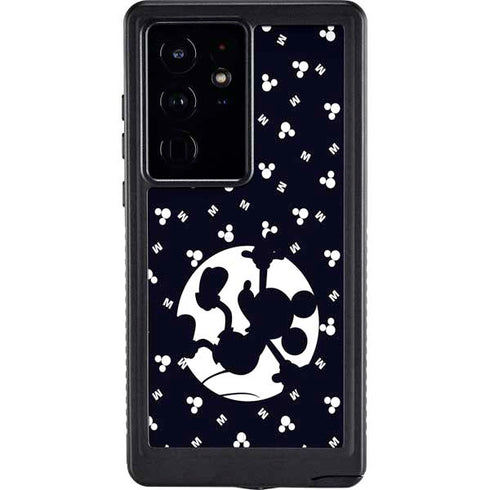 Disney Mickey Mouse Falling Silhouette Galaxy S24 Ultra Waterproof Case