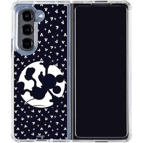 Disney Mickey Mouse Falling Silhouette Galaxy Z Fold5 5G Clear Case