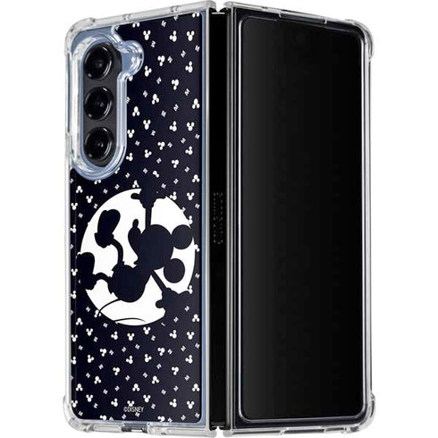 Disney Mickey Mouse Falling Silhouette Galaxy Z Fold5 5G Clear Case