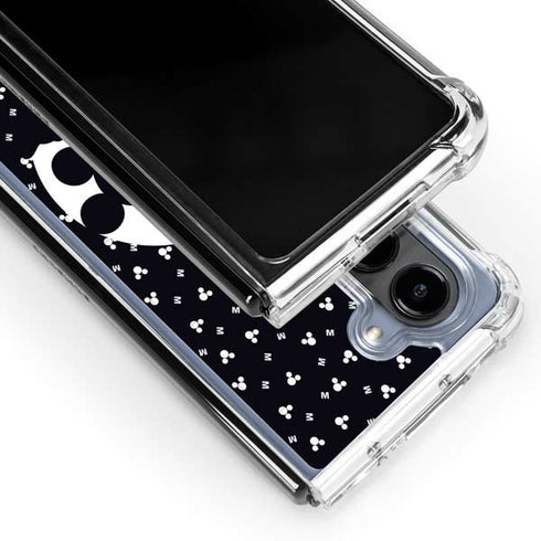 Disney Mickey Mouse Falling Silhouette Galaxy Z Fold5 5G Clear Case