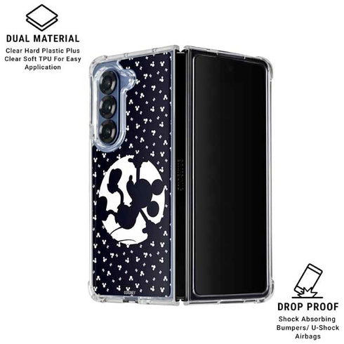Disney Mickey Mouse Falling Silhouette Galaxy Z Fold6 Clear Case