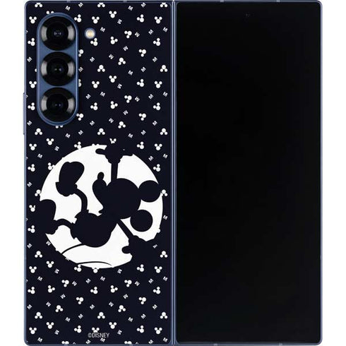 Disney Mickey Mouse Falling Silhouette Galaxy Z Fold6 Skin