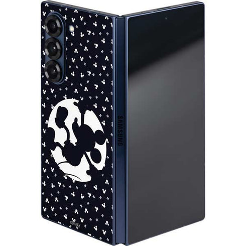 Disney Mickey Mouse Falling Silhouette Galaxy Z Fold6 Skin