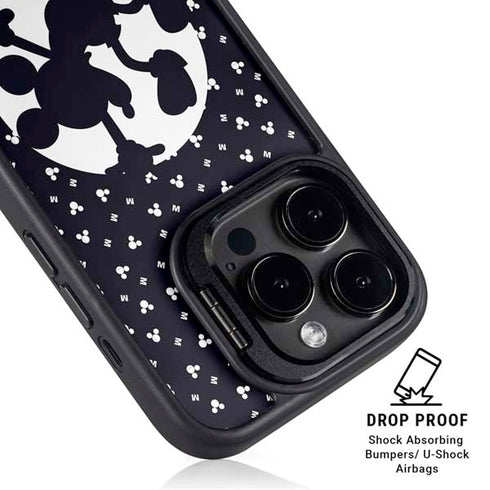Disney Mickey Mouse Falling Silhouette iPhone 14 Pro Kickstand Case