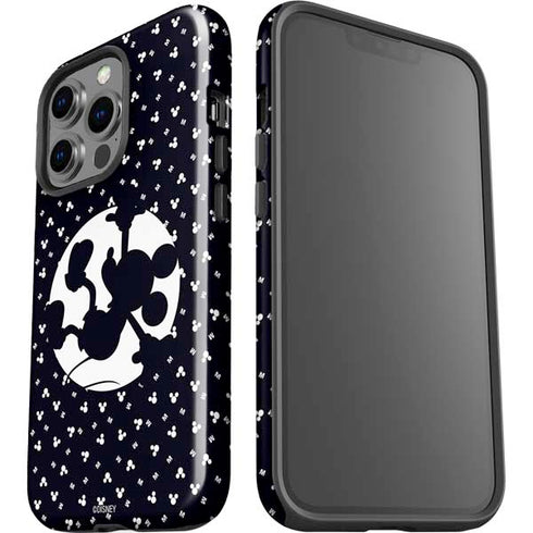 Disney Mickey Mouse Falling Silhouette iPhone 15 Pro Impact Case