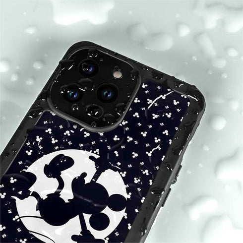 Disney Mickey Mouse Falling Silhouette iPhone 15 Pro Waterproof Case