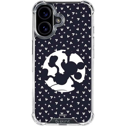 Disney Mickey Mouse Falling Silhouette iPhone 16 Clear Case