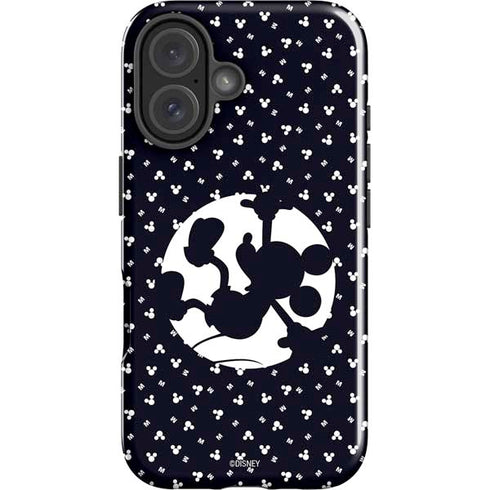 Disney Mickey Mouse Falling Silhouette iPhone 16 Plus Impact Case