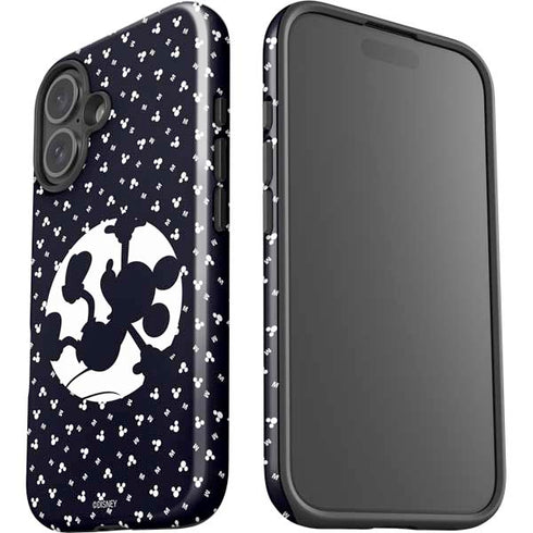 Disney Mickey Mouse Falling Silhouette iPhone 16 Plus Impact Case