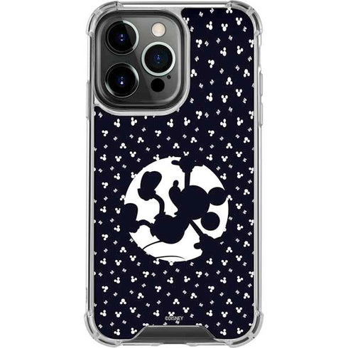 Disney Mickey Mouse Falling Silhouette iPhone 16 Pro Clear Case