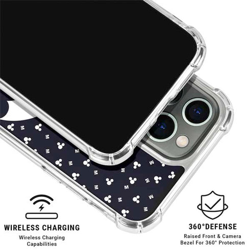 Disney Mickey Mouse Falling Silhouette iPhone 16 Pro Clear Case