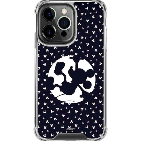 Disney Mickey Mouse Falling Silhouette iPhone 16 Pro Max Clear Case