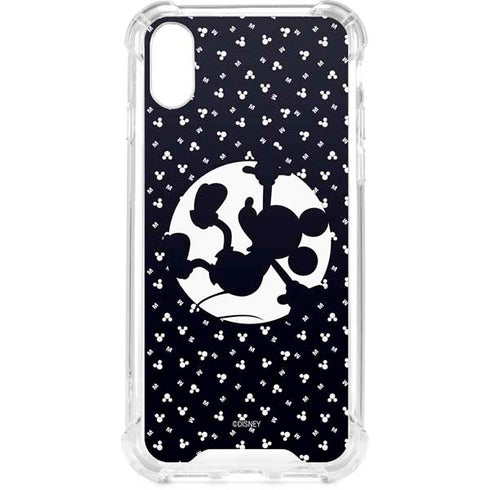 Disney Mickey Mouse Falling Silhouette iPhone XS Clear Case