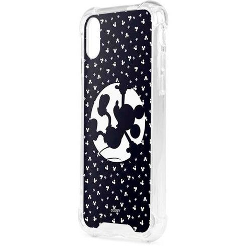 Disney Mickey Mouse Falling Silhouette iPhone XS Clear Case