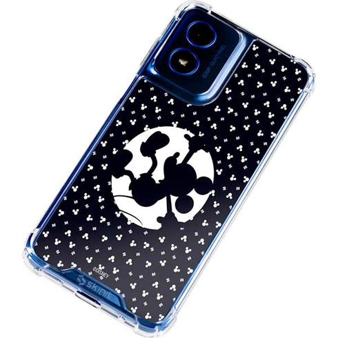 Disney Mickey Mouse Falling Silhouette Moto G Play 4G (2024) Clear Case