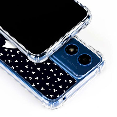 Disney Mickey Mouse Falling Silhouette Moto G Play 4G (2024) Clear Case