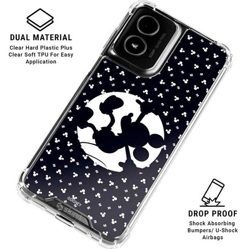 Disney Mickey Mouse Falling Silhouette Moto G Power 5G (2024) Clear Case