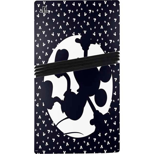 Disney Mickey Mouse Falling Silhouette PS5 Pro Disk Bundle Skin