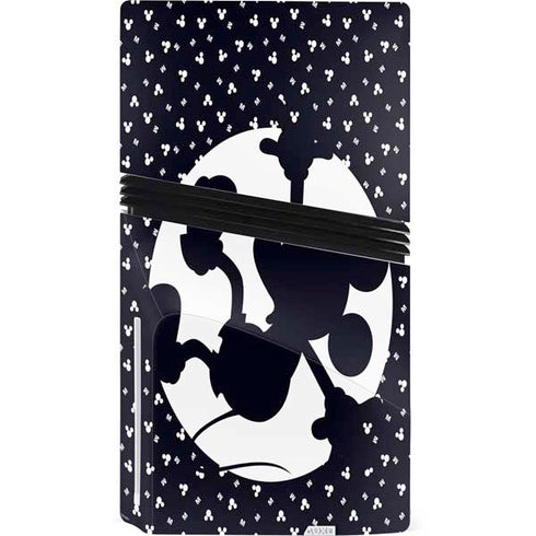 Disney Mickey Mouse Falling Silhouette PS5 Pro Disk Console Skin