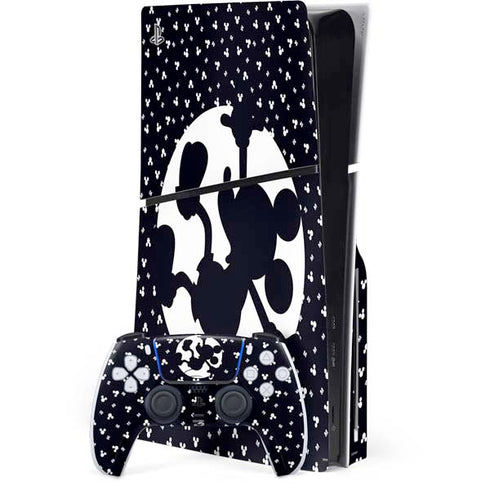 Disney Mickey Mouse Falling Silhouette PlayStation PS5 Skins