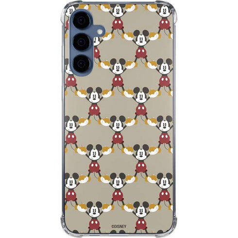 Disney Mickey Mouse Pattern Formation Galaxy A35 5G Clear Case