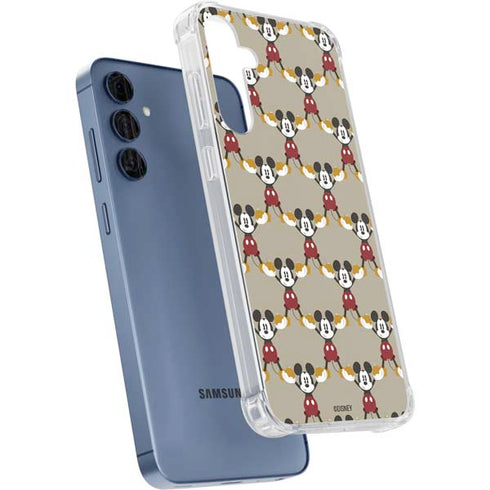 Disney Mickey Mouse Pattern Formation Galaxy A35 5G Clear Case