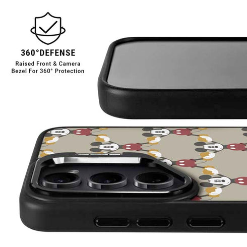 Disney Mickey Mouse Pattern Formation Galaxy S25 Kickstand Case