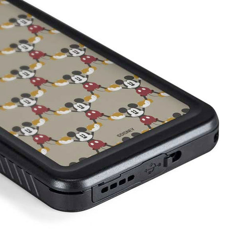 Disney Mickey Mouse Pattern Formation Galaxy S24 Plus Waterproof Case