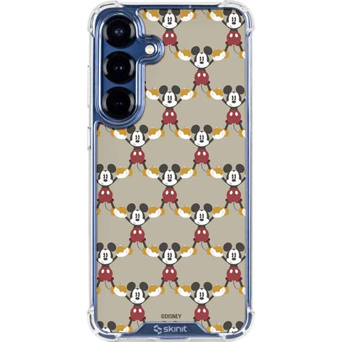 Disney Mickey Mouse Pattern Formation Galaxy S25 Plus Clear Case
