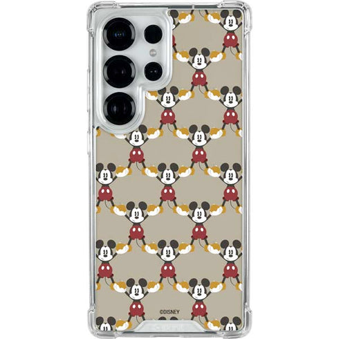 Disney Mickey Mouse Pattern Formation Galaxy S26 Ultra Clear Case
