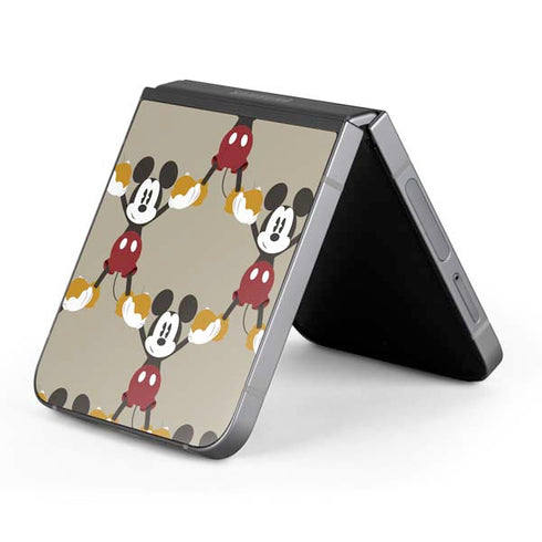 Disney Mickey Mouse Pattern Formation Galaxy Z Flip6 Skin