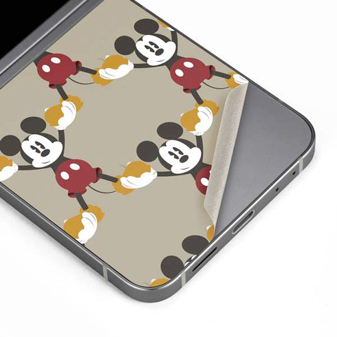 Disney Mickey Mouse Pattern Formation Galaxy Z Flip6 Skin