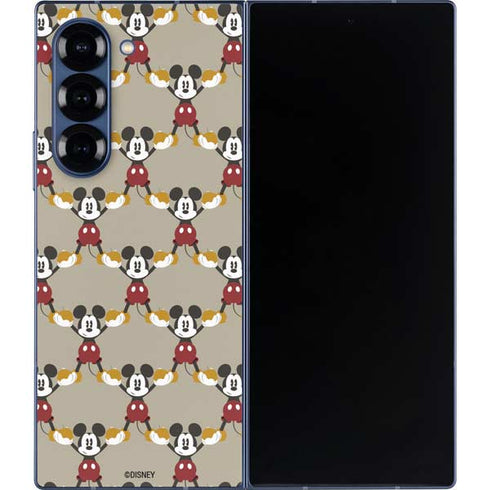 Disney Mickey Mouse Pattern Formation Galaxy Z Fold6 Skin