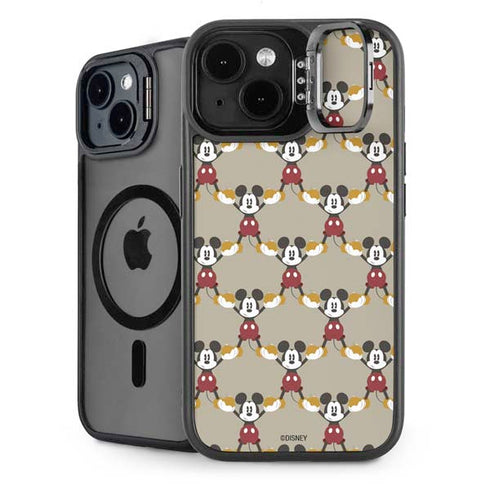 Disney Mickey Mouse Pattern Formation iPhone 15 Plus Kickstand Case
