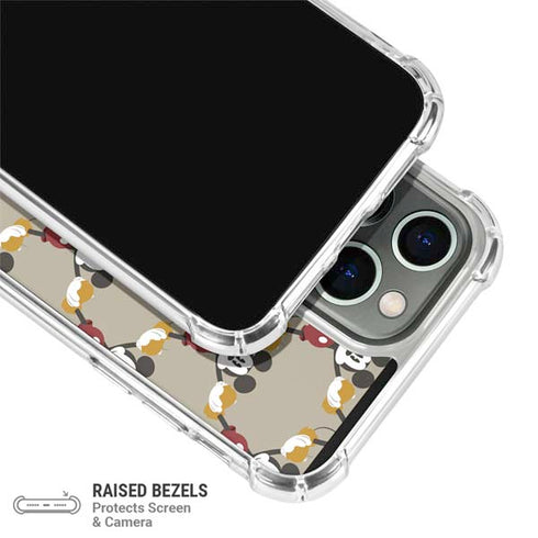 Disney Mickey Mouse Pattern Formation iPhone 15 Pro Max Clear Case