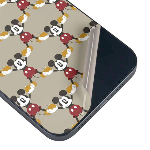 Disney Mickey Mouse Pattern Formation iPhone 15 Skin