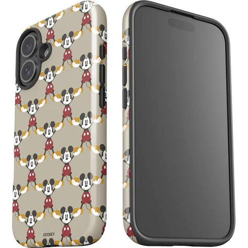 Disney Mickey Mouse Pattern Formation iPhone 16 Plus Impact Case