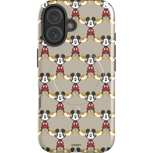Disney Mickey Mouse Pattern Formation iPhone 16 Plus Magsafe Impact Case